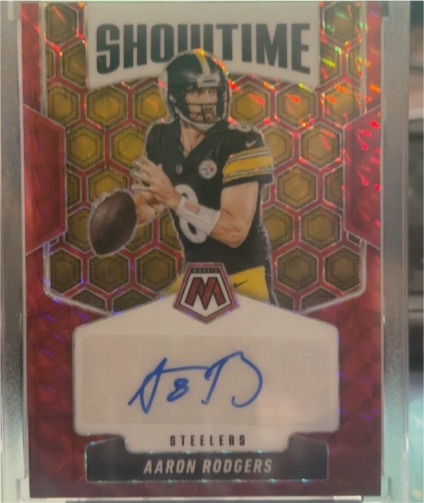2025 Panini Mosaic Showtime #SOS-AAR Aaron Rodgers — front