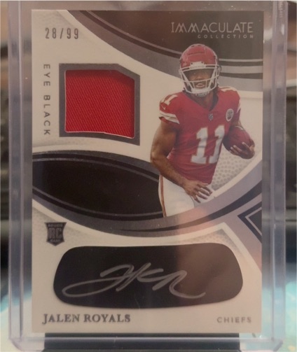 2025 Panini Immaculate #125 Jalen Royals — front