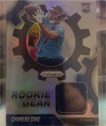 2025 Panini Prizm #RGR-CDE Chimere Dike Rookie Gear — front