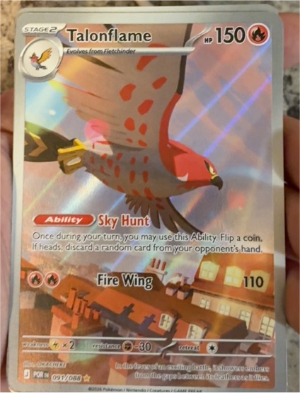 2016 Pokémon Perfect Order #091 Talonflame — front