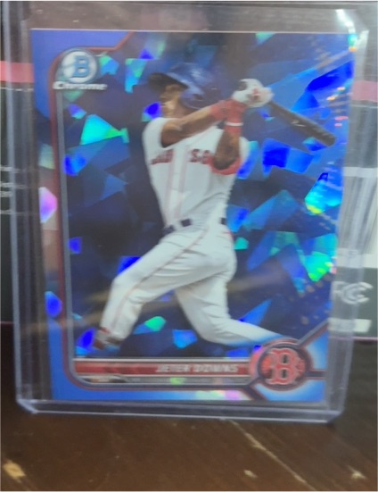 2022 Bowman Chrome Sapphire #BCP-116 Jeter Downs — front