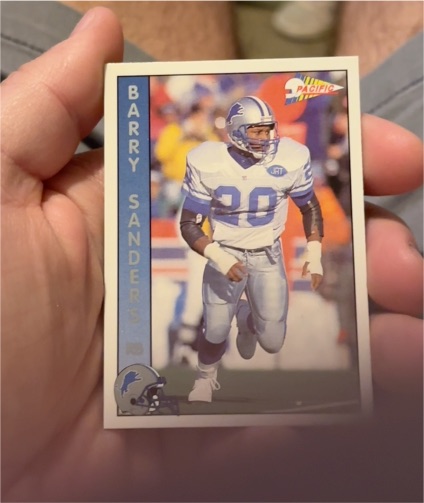 1992 Pacific #417 Barry Sanders — front