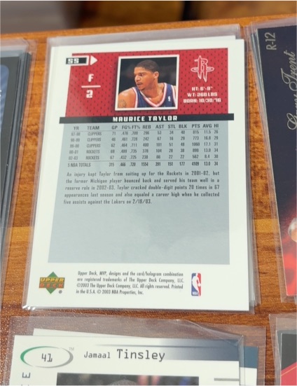 2003 Upper Deck #SS Maurice Taylor — front
