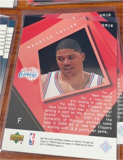 1998 Upper Deck Maurice Taylor #DM18 — front