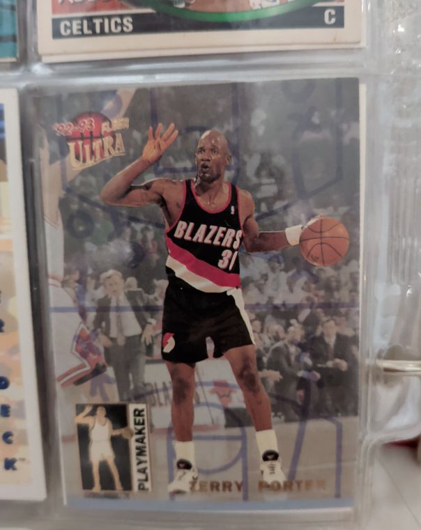 1992-93 Fleer Ultra Playmakers #7 Terry Porter — front