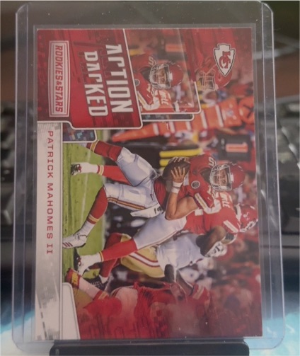 2018 Panini Rookies & Stars Action Packed #AP-12 Patrick Mahomes II — front