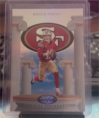 2025 Panini Certified #FFO-BPY Brock Purdy — front