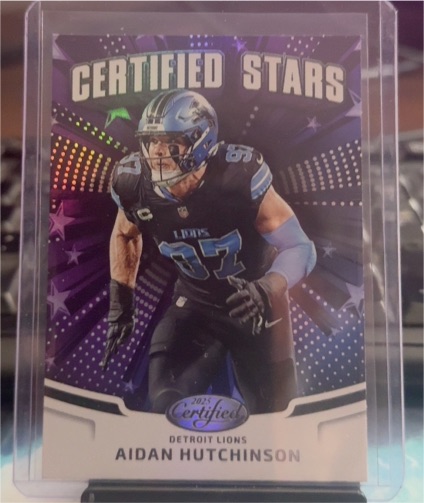 2025 Panini Certified #CST-AHN Aidan Hutchinson Certified Stars — front