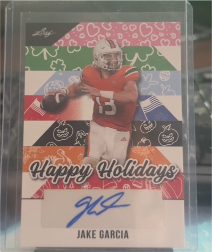 2025 Leaf Holiday #BA-JG2 Jake Garcia — front