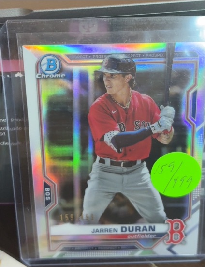 2021 Bowman Chrome Prospects #BCP-135 Jarren Duran — front