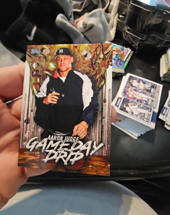 2026 Topps Series 1 #GD-7 Aaron Judge Game Day Drip — front