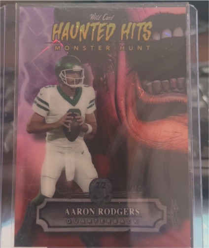 2024 Wild Card Haunted Hits Monster Hunt #2/2 Aaron Rodgers — front