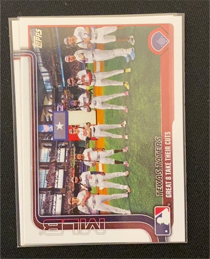 2025 Topps Series 2 #409 Texas Taters Great 8 Take Their Cuts — front