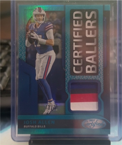 2025 Panini Certified #CBM-JAN Josh Allen Certified Ballers — front