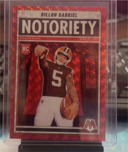 2025 Panini Mosaic Notoriety #19 Dillon Gabriel — front