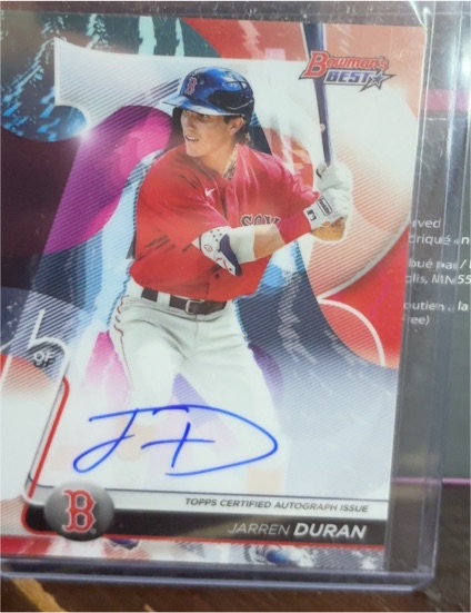 2020 Bowman's Best #B20-JDU Jarren Duran — front