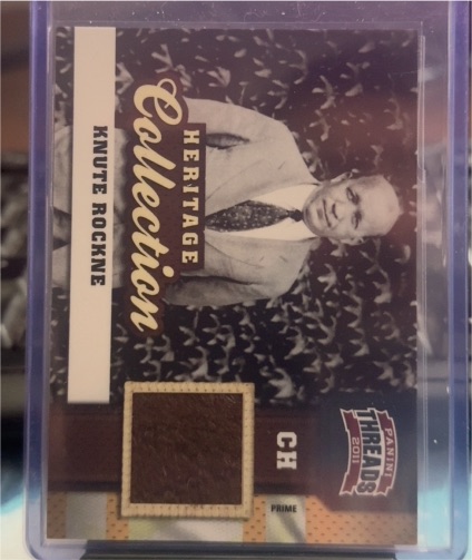 2011 Panini Threads Heritage Collection #3 Knute Rockne — front