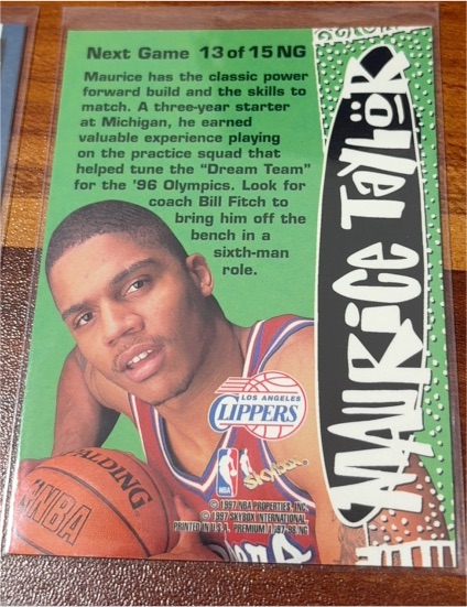 1997-98 SkyBox Premium Next Game #13 Maurice Taylor — front