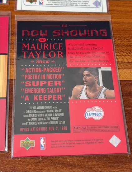 1998-99 Upper Deck Choice SP-33 Maurice Taylor — front