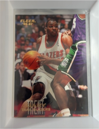 1996-97 Fleer #244 Rasheed Wallace Portland Trail Blazers — front