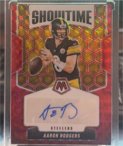 2025 Panini Mosaic Showtime #SOS-AAR Aaron Rodgers — front