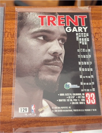 1995-96 Skybox Premium #129 Gary Trent — front