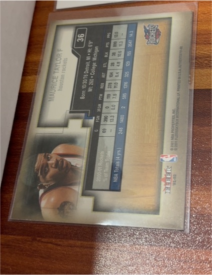 2000-01 Fleer #36 Maurice Taylor — front