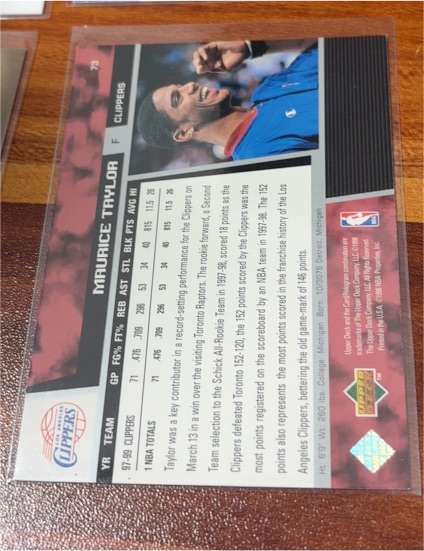1996-97 Upper Deck #53 Maurice Taylor — front
