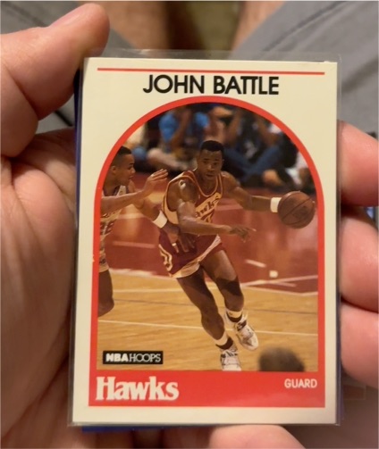 1989 NBA Hoops #154 John Battle — front
