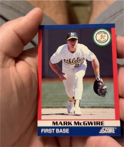 1991 Score #39 Mark McGwire — front