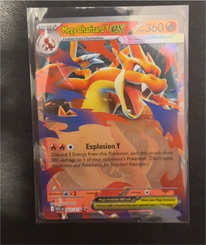 2016 Pokémon Mega Charizard Y ex 022/217 Ascended Heroes — front