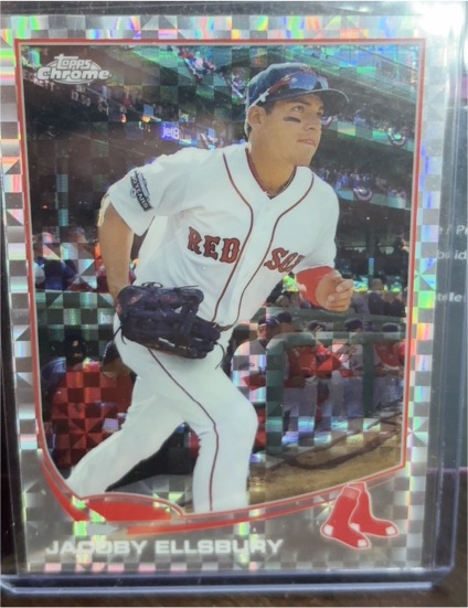 2013 Topps Chrome #204 Jacoby Ellsbury — front