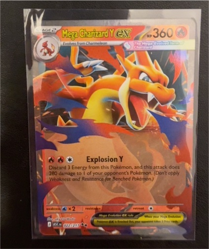 2017 Pokémon TCG Ascended Heroes #022 Mega Charizard Y EX — front