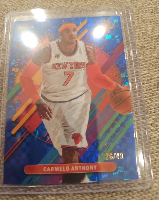 2026 Topps Finest #297 Carmelo Anthony — front
