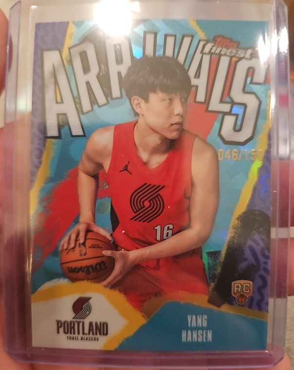 2025-26 Topps Finest Arrivals #A-16 Yang Hansen — front