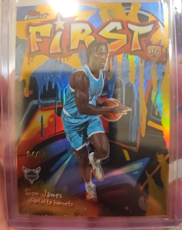 2025-26 Topps Finest First #F-23 Sion James — front