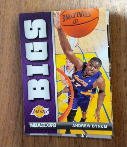 2011-12 NBA Hoops Bigs #3 Andrew Bynum — front