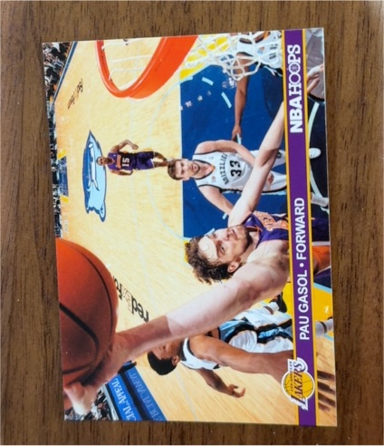 1996-97 NBA Hoops #15 Pau Gasol — front