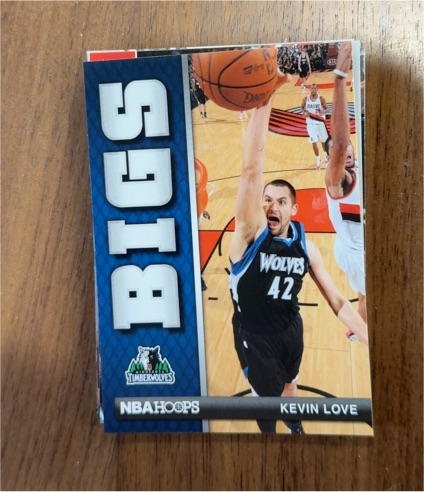 2011-12 NBA Hoops Bigs #6 Kevin Love — front