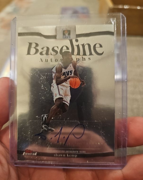 2025-26 Topps Finest Baseline Autographs #BA-SK Shawn Kemp — front