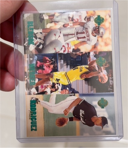 1993 Classic Four Sport #TC5/10/15 Drew Bledsoe / Chris Webber / Alex Rodriguez — front