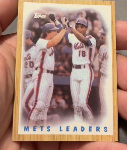 1987 Topps #331 Mets Leaders Darryl Strawberry Gary Carter — front