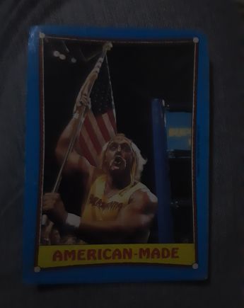 1987 Topps WWF #35 Hulk Hogan American Made — front