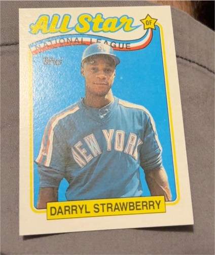1989 Topps #390 All-Star Darryl Strawberry — front