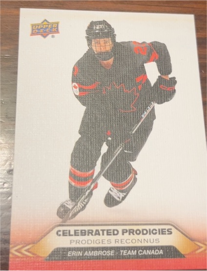 2025 Upper Deck Tim Hortons Team Canada Celebrated Prodigies #CP-XX Erin Ambrose — front