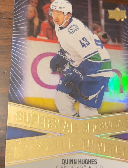 2023 Upper Deck Tim Hortons #SS-13 Quinn Hughes Superstar Showcase — front