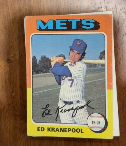 1975 Topps #324 Ed Kranepool — front