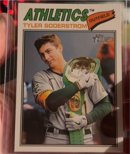 2026 Topps Heritage #101 Tyler Soderstrom — front