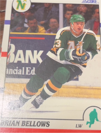 1990 Score #7 Brian Bellows — front
