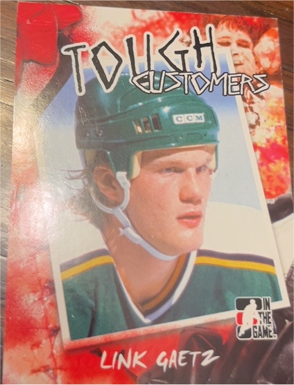 2005-06 In The Game Tough Customers #TC-LG Link Gaetz — front